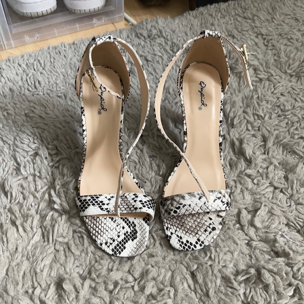 Snakeskin heels
